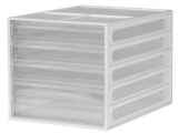 樹德 DD-1205  5層 桌上型文件櫃 (A4) 白色        